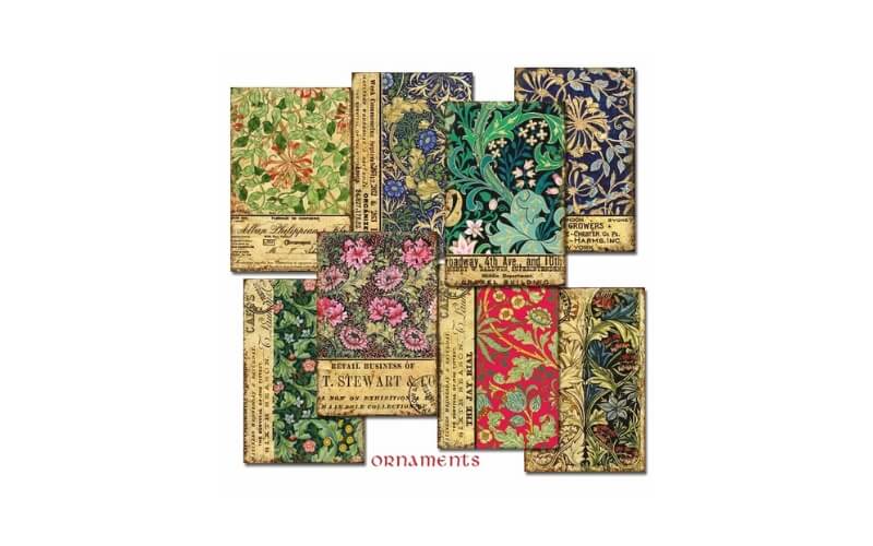 Plakboekpapier Mini Ornamenten Decorer