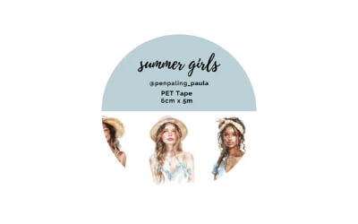 PET-tape Summer Girls Penpaling