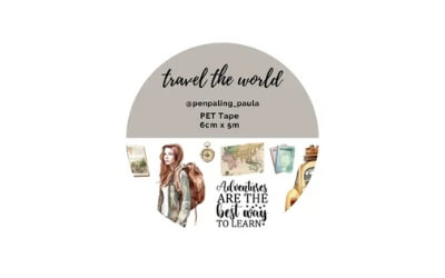 PET-tape Travel the World Penpaling