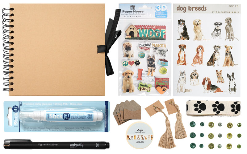 Scrapbookpakket Honden Klein