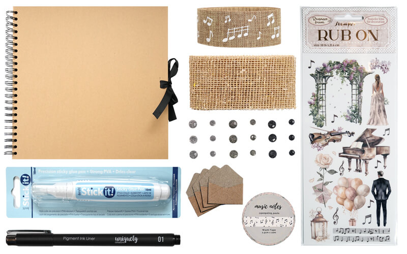 Scrapbookpakket Muziek