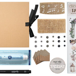 Scrapbookpakket Muziek Klein