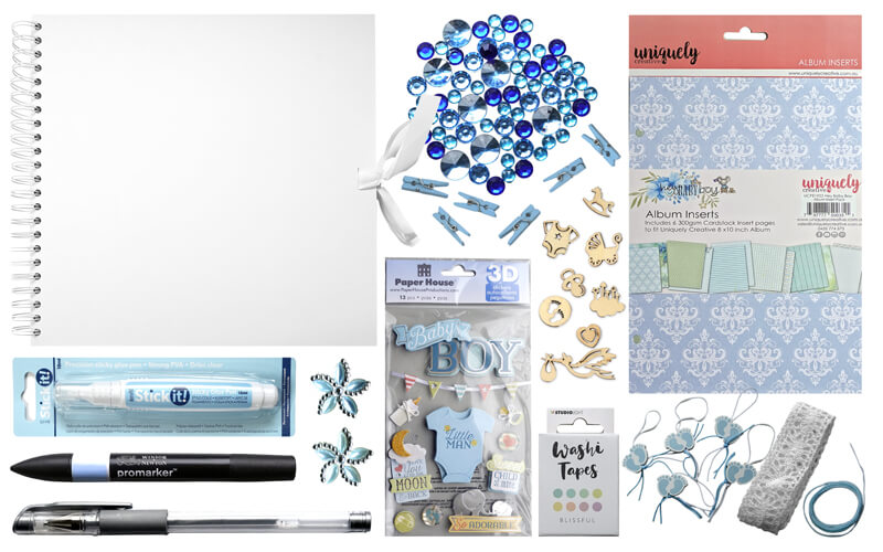 Scrapbookpakket Baby Boy Luxe