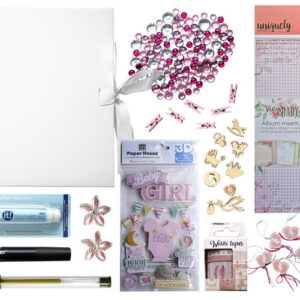 Scrapbookpakket Baby Girl Luxe Klein