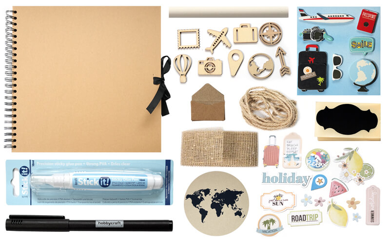 Scrapbookpakket Reizen