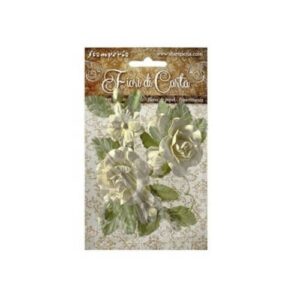 Papieren Bloemen Ivoor Stamperia