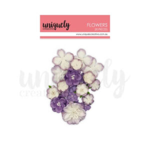 Papieren Bloemen Paars Uniquely Creative