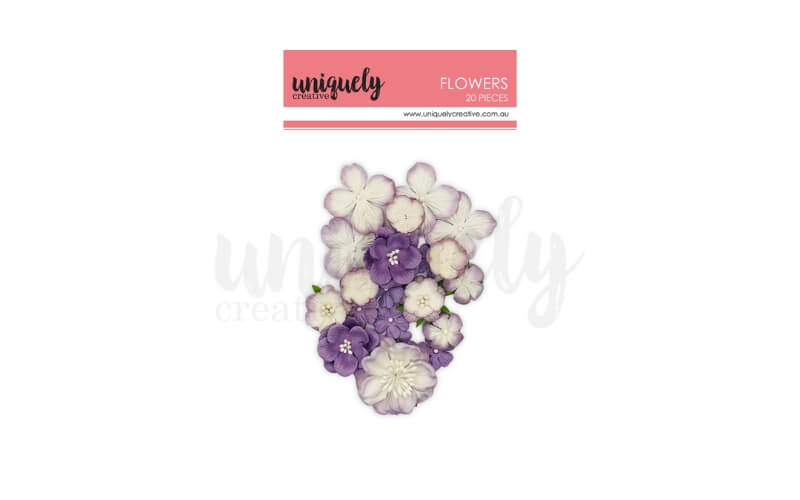 Papieren Bloemen Paars Uniquely Creative