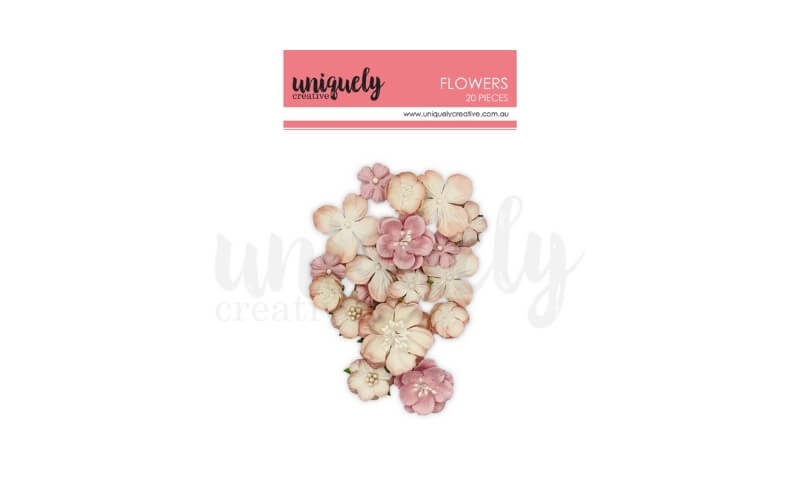 Papieren Bloemen Oud roze Uniquely Creative