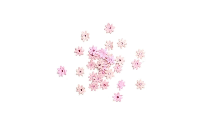 Papieren Bloemetjes Roze
