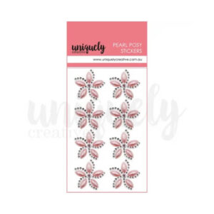 Parelmoer Bloem Stickers Roze Uniquely Creative