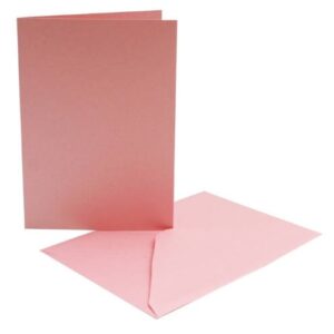Parelmoer-Roze Kaarten-Enveloppen 4st.