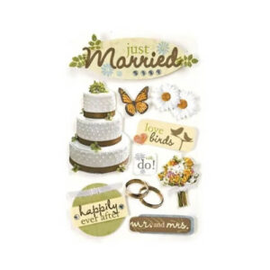 Pas Getrouwd 3D Stickers Paper House