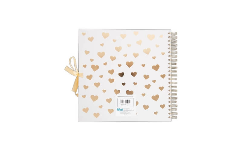 Plakboek-Scrapbook 30x30 Gouden Hart Papermania