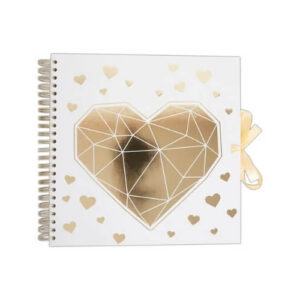 Plakboek-Scrapbook 30x30 Gouden Hart Papermania