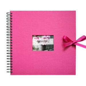 Plakboek-Scrapbook 30x30 Roze Venster