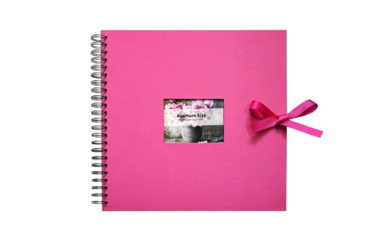 Plakboek-Scrapbook 30x30 Roze Venster