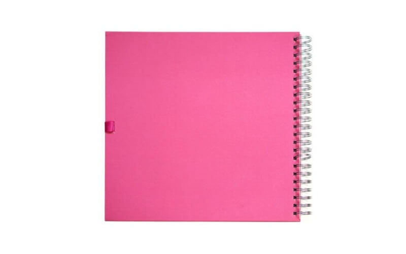 Plakboek-Scrapbook 30x30 Roze Venster