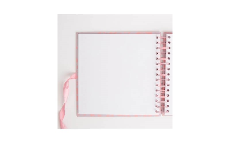Plakboek Scrapbook Roze Bladeren 20x20