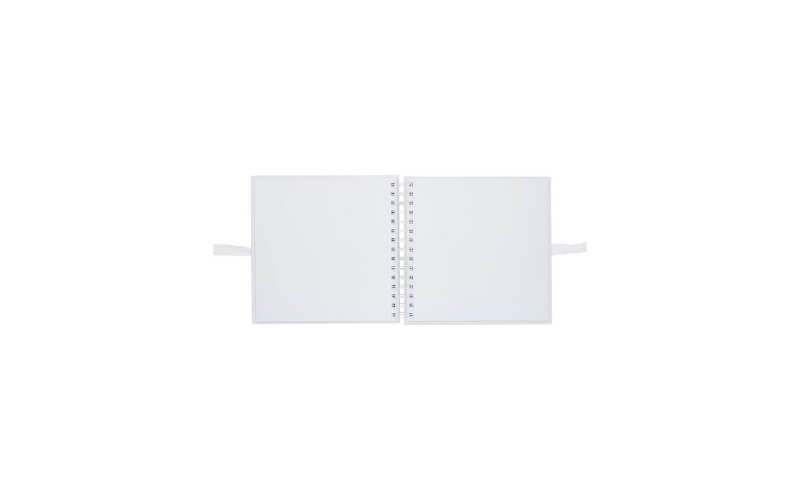 Plakboek-Scrapbook 20x20 Wit West Design