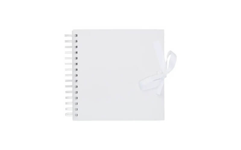 Plakboek-Scrapbook 20x20 Wit West Design