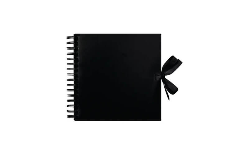 Plakboek 20x20 Scrapbook Zwart West Design