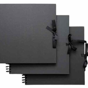 Plakboeken Zwart 3st. 30x30