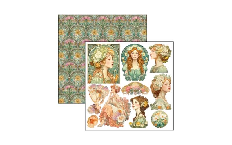 Plakboekpapier 15x15 Artemis Fussy Cut Ciao Bella