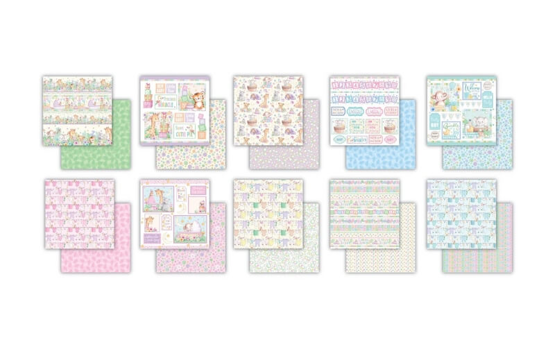 Plakboekpapier 15x15 Little Ones Craft Consortium