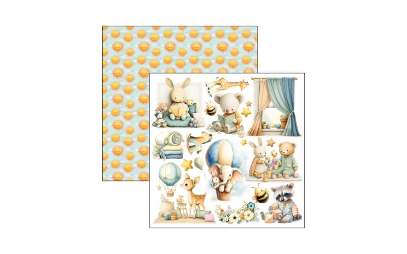 Plakboekpapier 15x15 Lunibloom Fussy Cut Ciao Bella
