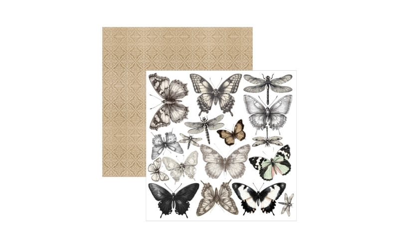 Plakboekpapier 15x15 Typographic Ciao Bella