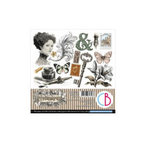 Plakboekpapier 15x15 Typographic Ciao Bella