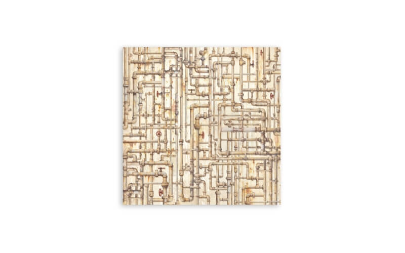 Plakboekpapier 20x20 A New Beginning Enkelzijdig Stamperia