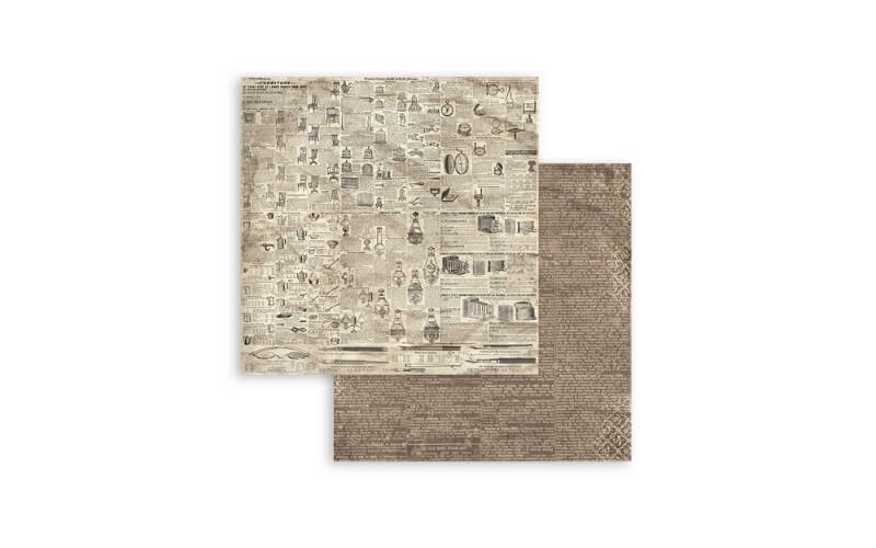 Plakboekpapier 20x20 Achtergronden Brocante Stamperia