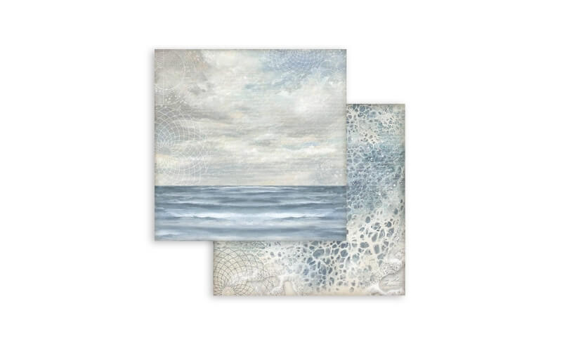 Plakboekpapier 20x20 Achtergronden Silent Sea Stamperia