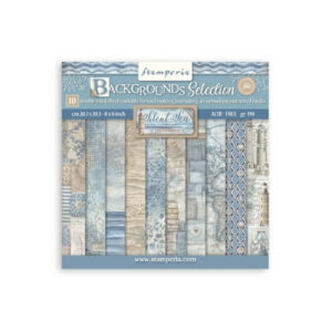 Plakboekpapier 20x20 Achtergronden Silent Sea Stamperia