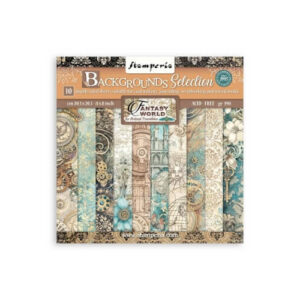 Plakboekpapier 20x20 Achtergronden Fantasie Wereld