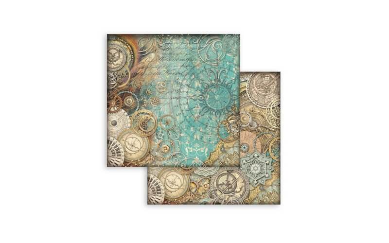 Plakboekpapier 20x20 Achtergronden Fantasie Wereld