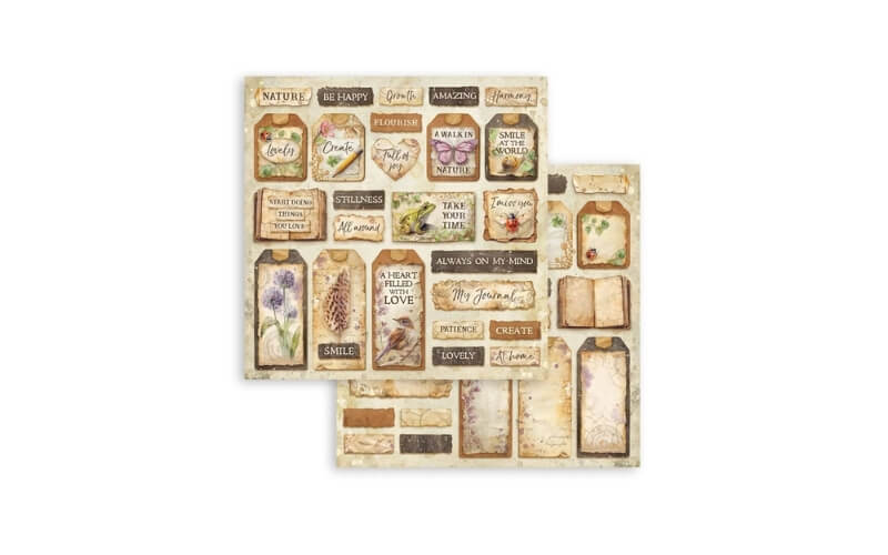 Plakboekpapier 20x20 All Around Stamperia