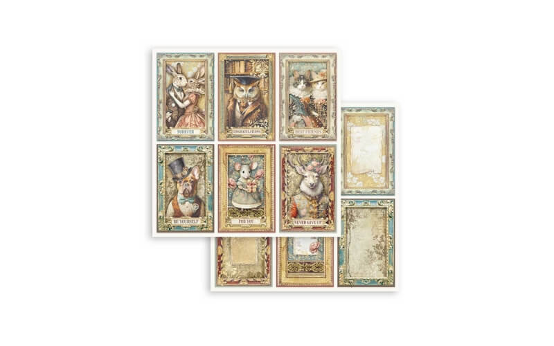 Plakboekpapier 20x20 Alterego Stamperia