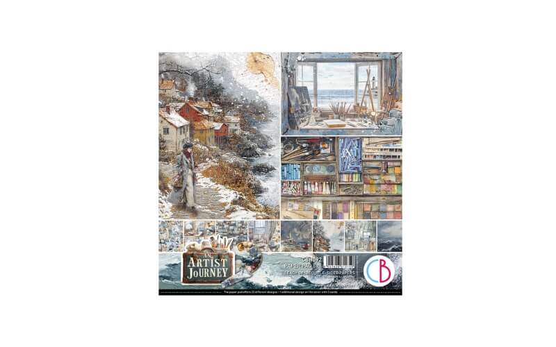 Plakboekpapier 20x20 An artist journey Ciao Bella