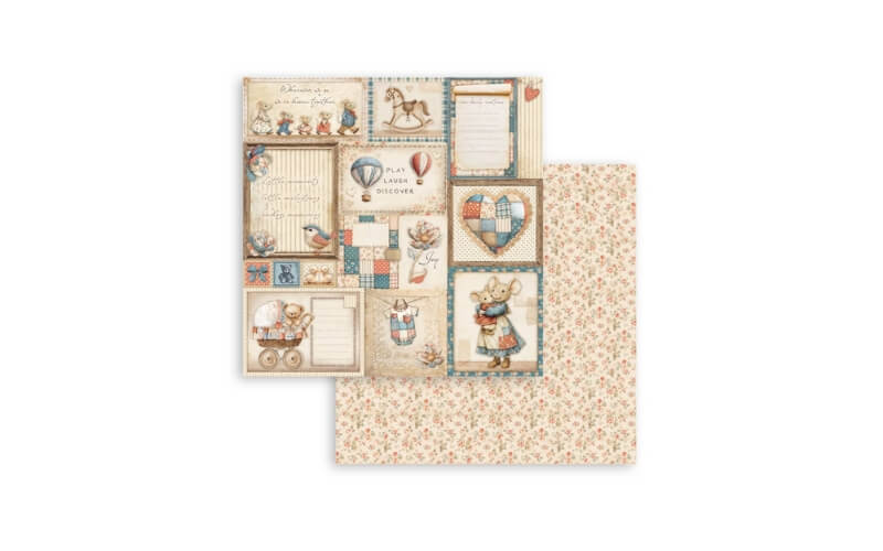 Plakboekpapier 20x20 Baby Mini Pad Stamperia