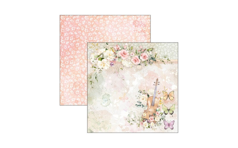 Plakboekpapier 20x20 Blooming Ciao Bella