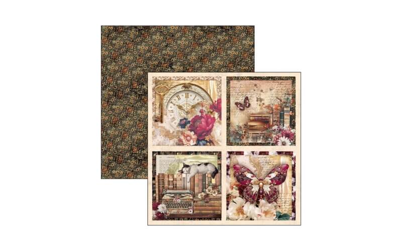 Plakboekpapier 20x20 Book Lovers Ciao Bella