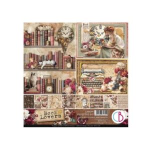 Plakboekpapier 20x20 Book Lovers Ciao Bella