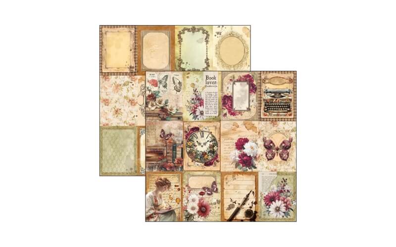 Plakboekpapier 20x20 Book Lovers Ciao Bella