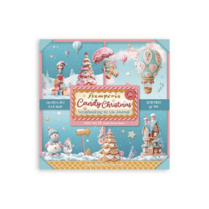 Plakboekpapier 20x20 Candy Christmas Enkelzijdig Stamperia