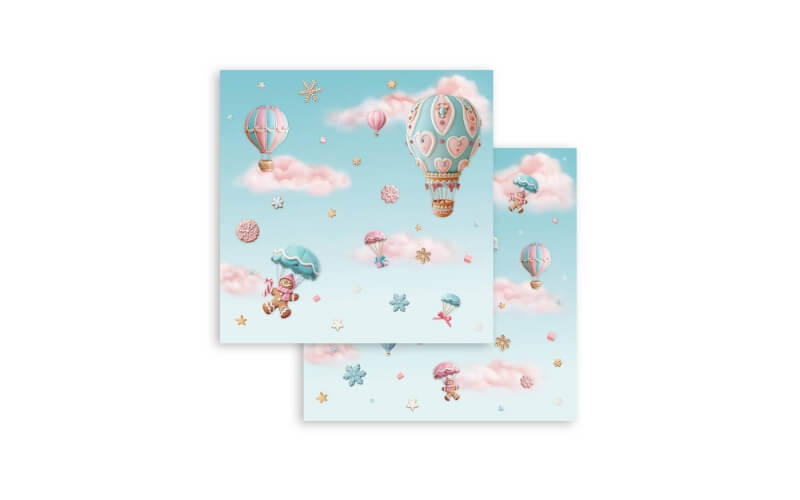Plakboekpapier 20x20 Candy Christmas Stamperia
