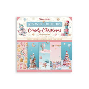 Plakboekpapier 20x20 Candy Christmas Stamperia