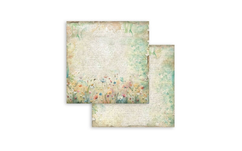 Plakboekpapier 20x20 Daisy Art Achtergronden Stamperia